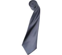Cravate en satin unie pour homme Premier RW1152 (taille unique) (acier)