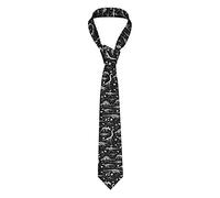 Cravate en soie pour hommes, motif squelette de dinosaure noir et blanc, cadeau, costume, cravate de mariage, mouchoir, boutons de manchette d'affaires, ensemble de cravates décontractées tissées
