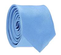 Cravate Fine Bleue - Cravate Homme Coupe Slim Moderne - 5cm à la Pointe - Couleur Unie - Accessoire Chemise pour Mariage, Cérémonie