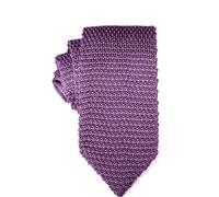 Cravate fine violet tricotée | Garantie 5 ans | Cadeaux pour homme | Accessoires pour témoin | Cravate de mariage