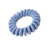 Cravate for Cheveux, 10 Pièces, Texturée Et Unique, Style Cordon Téléphonique, Extensible, Sans Trace Et Élégante(Blue)