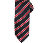 Cravate gaufrée Premier pour homme RW5236 (taille unique) (Noir/Rouge)