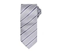 Cravate gaufrée Premier pour hommes (2 pièces/paquet) RW6950 (taille unique) (Argent / Gris foncé)