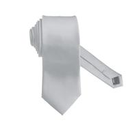 Cravate Homme Élégante en Soie - Fine, Slim, Noire pour Mariage - Cadeau pour Homme et Femme - Cravate Glace, Perverse