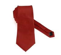Cravate Homme Élégante en Soie - Fine, Slim pour Mariage - Noire, Rouge - Cadeau pour Homme et Femme - Tie Perverse