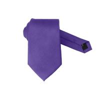 Cravate Homme Élégante en Soie - Pourpre, Noire, Fine, Slim - Pour Mariage et Cadeau - Femme