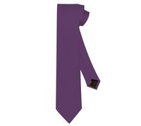 Cravate Homme Élégante en Soie - Pourpre, Noire, Fine, Slim - Pour Mariage et Cadeau - Femme