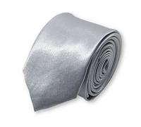 Cravate homme étroite et slim. Elégante et faite à la main en tissu, idéale pour mariage, cérémonie, cadeaux, plusieurs couleurs (Gris-clair argent)