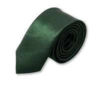 Cravate homme étroite et slim. Elégante et faite à la main en tissu, idéale pour mariage, cérémonie, cadeaux, plusieurs couleurs (Vert-foncé)