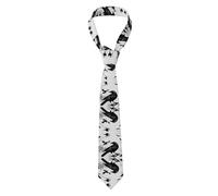 Cravate Homme Motif D'Oiseaux Noirs Cravate Étroite Moderne Classique Cravates Pour Hommes, Pour Travail, Fête, Remise Des Diplômes