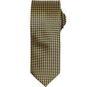 Premier - Cravate à motif pied de poule - Homme (Taille unique) (Or) - UTRW5239 Or