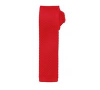 Cravate homme Premier avec motif tricoté (2 pièces/paquet) RW6946 (taille unique) (Rouge)