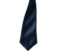Cravate homme Premier en satin à clipser (2 pièces/paquet) RW6940 (taille unique) (Bleu marine foncé)