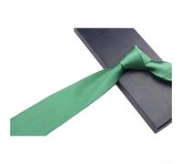 Cravate Homme Slim 8cm Polyester Unie Business(Green)