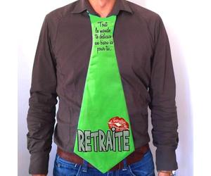 Cravate Humoristique Retraite