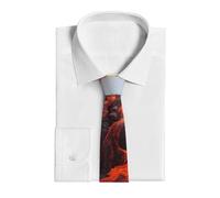 Cravate Lave Incandescente Du Volcan Kilauea Cravates Pour Hommes Classique Cravates Homme Casual Cravate Étroite Pour Travail Fête Mariage