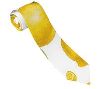 Cravate Mariage, Jaune Le-Mon, officielle Cravate Homme Mariage, Élégant Cravates en soie pour Accessoire Chemise, Homme, d'affaires