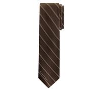 Cravate Michael Kors Stripe MK Logo Marron TU