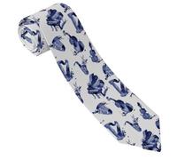 Cravate Mode Saxophone Blues, Piano, Violoncelle, Basse Élégant Fete Cravates Homme Quotidien Travail Cravate Classique 8X143Cm