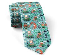 Cravate Motif De Dragon Des Trois Vikings Cravate Étroite Formelle Cravates Homme Réglable Cravates Pour Hommes Pour Mariage Fête Travail