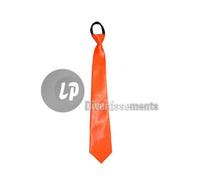 Cravate néon fluo orange