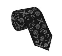 Cravate Polyvalente Cravate Homme Élégante Cravates Pour Travail Événements Affaires,Modèle Alchimique Mystique