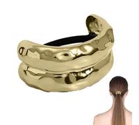 Cravate Pour Cheveux En Queue De Cheval, Manchette Pour Cheveux En Queue De Cheval - Porte-queue De Cheval Élastique Pour Cravate - Bandeau À Cheveux En Métal Confortable Pour Les Dîners Quotidiens, L