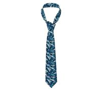 Cravate pour homme HJFCZH Kiss Dauphin Tale Motif imprimé 57 x 3,2,5 cm Facile d'entretien Polyester Cravate pour costumes, mariages, fêtes et cadeaux