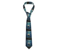 Cravate pour homme Whjdpp The Flying Star Of The Sea Printing pour affaires, quotidien, travail, anniversaire, mariage, fête, banquet, cadeau