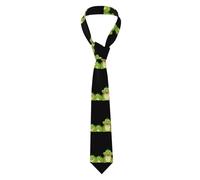 Cravate pour homme WHJSHOP Happy Crocodile Family Pattern for Business, Quotidien, Travail, Anniversaire, Mariage, Fête, Banquet, Cadeau