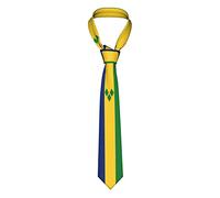 Cravate Pour Hommes Drapeau De Saint-Vincent-Et-Les Grenadines Formelle Cravates Fine Tie Pour Les Célébrations Événements Fete