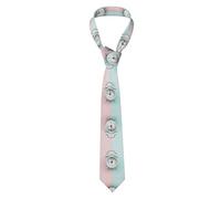 Cravate Pour Hommes Réveil Vert Élégant Tie Fine Cravate D'Affaires Pour Fêtes Uniforme Femme