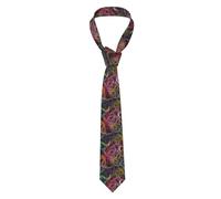 Cravate Pour Hommes Style Ethnique Doodle, Style Urbain Moderne, Lumineux Fine Necktie Classique Cravate Pour Homme Pour Affaires Mariage Accessoires
