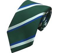 Cravate régimentaire Queen's Own Highlanders, Vert, bleu, beige, Standard Tie Length: 56 inches