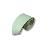 Cravate slim homme unie vert sauge - cravate étroite élégante pour costume et cérémonie