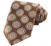 Cravate tissée jacquard sur le thème britannique pour homme en polyester conçue pour le bureau moderne et les exigences de tenue d'événement formel (LD51204)