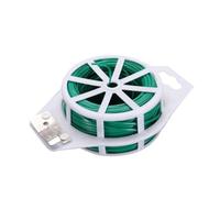 Cravate torsadée souple verte de 100 m - Alimentation de jardin flexible pour tomates et roses