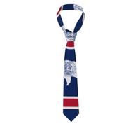 Cravate Whjdpp pour homme avec drapeau de l'État du Wyoming pour affaires, quotidien, travail, anniversaire, mariage, fête, banquet, cadeau