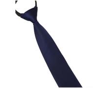 Cravate Zipper Homme Slim 5cm Polyester Jacquard Formelle(NO:02 Dark Blue)