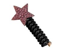 Cravates à cheveux en - Bandeau de corde de cheveux en étoilée | Sangles élastiques imperméables pour queue de cheval, attaches de cheveux en bobine extensibles pour filles femmes, cheveux épais et bo