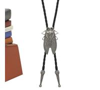 Cravates À Cordon Pour Hommes,Cordon De Col En Simili Cuir Rétro - Design De Cicada Cravate À Collier Western Cowboy,Pour Costume Cosplay Accessoires Barman Spectacle Scénique Voyage Lieu De Travail