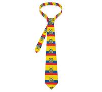 Cravates Classiques À La Mode Pour Hommes Motif Drapeaux Nationaux Cravate Tissée Fantaisie Imprimé Drapeau De L'Équateur Cravates Formelles Pour Fêtes D'Affaires Cadeau Personnalisé Pour Hommes