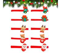 Cravates De Cheveux De Noël | | 1 Ensemble | Accessoires Élastiques Mignons | Faveurs Douces De Cheveux De Vacances | Appel De Conception Mignon | Pour Bun Braid Sports Volleyball Cheer Gymn