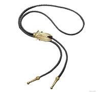 Cravates de cow-boy pour hommes - Cravate vintage en faux cuir - collier cowboy en faux cuir avec design cicada, pour hommes, femmes, famille, jeunes, costume, barman, spectacle du , voyage