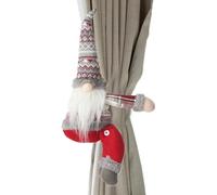 Cravates de rideau de Noël - Nains de Noël doux de dessin animé - Boucle de rideau - Rideaux nains de dessin animé avec boucle - Embrasse de rideau de poupée - Multifonctionnel et créatif
