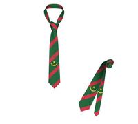 Cravates Des Étroite Hommes Drapeau De La Mauritanie Cravate De Mariage Originale Coupe Slim Cravate De Fete Homme Classique Cravates Fantaisie Noel