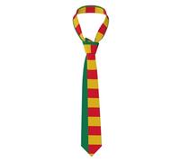Cravates Drapeau Du Bénin Cravate | Cravate Homme Décontractée Polyvalente Cravates Hommes Pour Célébrations Accessoires Événements
