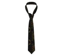 Cravates Homme Fond noir et or Cravates pour Accessoires