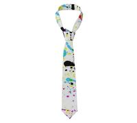 Cravates Homme Seamless Colorful Ink Color Splats Pattern In Cmyk Colours Tie Formelle Necktie Polyvalente Cravate Pour Hommes Pour Travail Cadeau Fete