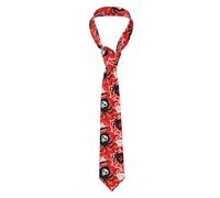 Cravates Homme Spider Funky Grunge Moderne Urbain Rouge Confortable Tie Réglable Cravate Pour Accessoires Fête Événements